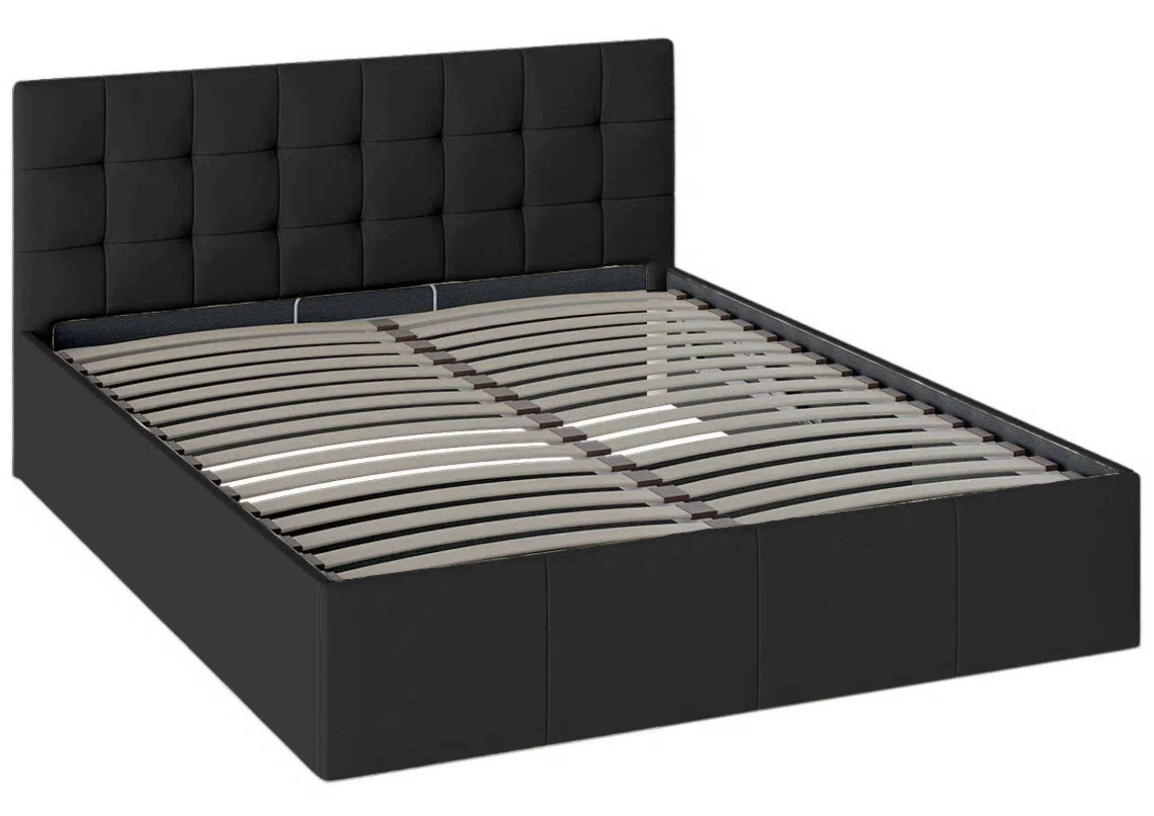 Czarne łóżko 180x200cm